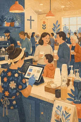 Church Coffee Bar Fellowship After Service