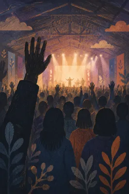 Raised Hands at Worship Night Concert