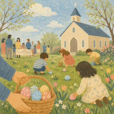 Church Easter Egg Hunt for Children
