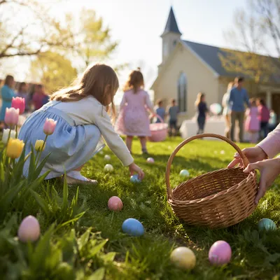 Church Easter Egg Hunt Outreach Morning