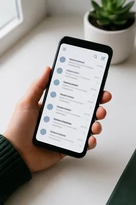 Church Newsletter Inbox on Smartphone Screen