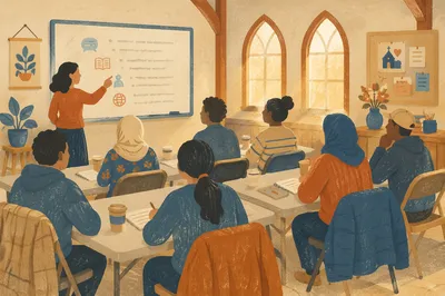 Warm Church ESL Class for Immigrants