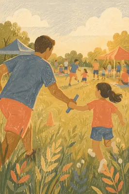 Church Field Day Family Relay Race