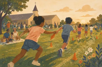 Church Family Field Day Relay Race