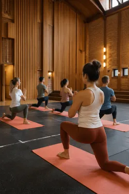 Prayer Stretch Yoga Class in Church Hall