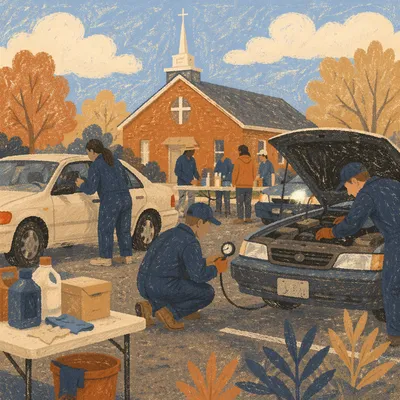 Church Volunteers Hosting Free Car Clinic