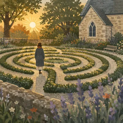 Sunrise Church Garden Walking Labyrinth