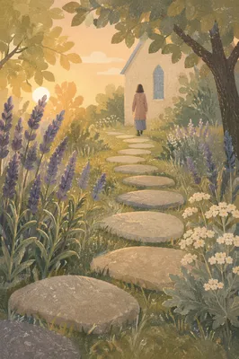 Morning Prayer Path in Church Garden