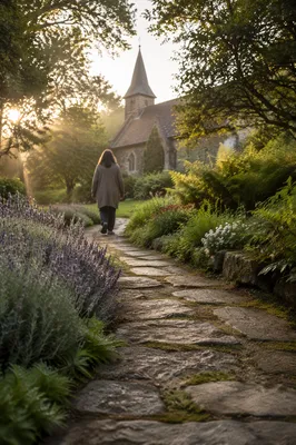 Morning Prayer Path to Country Church