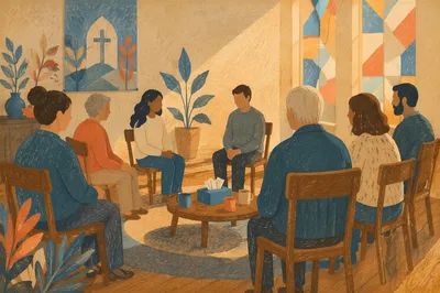 Quiet Church Grief Support Circle Gathering