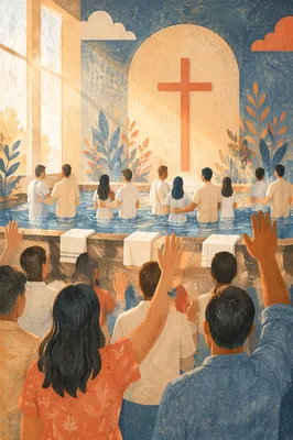 Church Growth Celebration with Multiple Baptisms