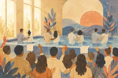 Church Growth Celebration with Multiple Baptisms