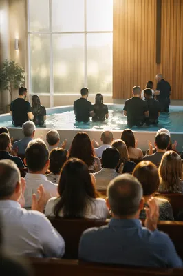 Joyful Multiple Baptisms Church Growth Celebration