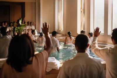 Church Growth Celebration with Multiple Baptisms