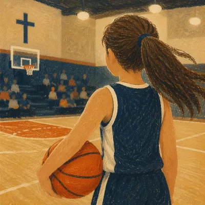 Youth Basketball in Church Community Gym