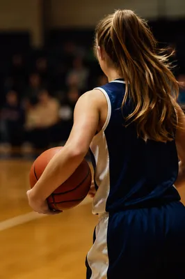 Youth Basketball Player in Church Gymnasium