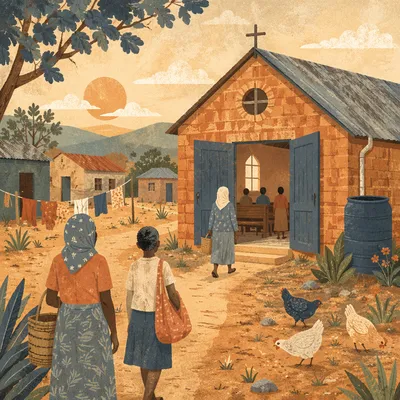 Humble Village Church at Morning Worship