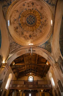 Village Church Ceiling With Modest Cross