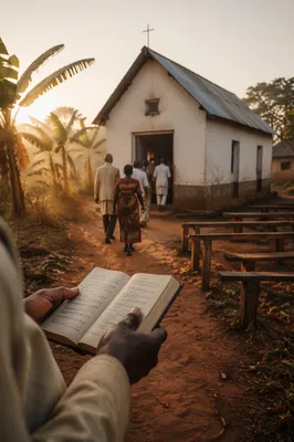Dawn Worship at a Humble Village Church
