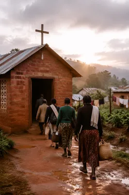 Morning Worship at a Village Church