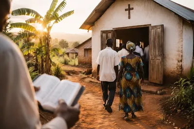 Village Church Gathering at Golden Dawn