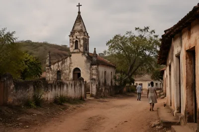 Humble Village Church on Rural Dirt Lane