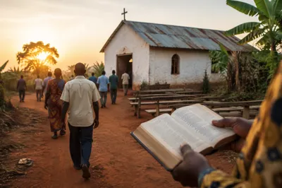 Humble Village Church Gathering at Dawn