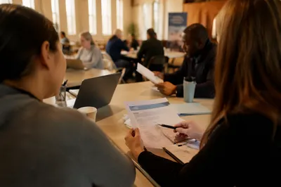 Church Job Fair Resume Help Table