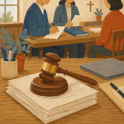 Church Legal Aid Clinic Consultation Scene