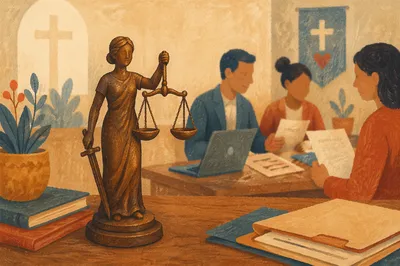 Church Legal Aid Clinic Justice Figurine
