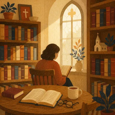 Quiet Church Library Reading Corner