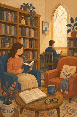 Quiet Church Library Reading Corner
