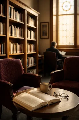 Quiet Church Library Reading Area Interior
