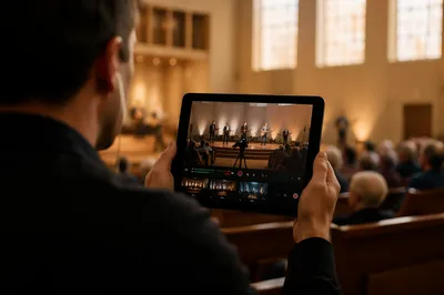 Church Live Streaming Camera Setup in Sanctuary