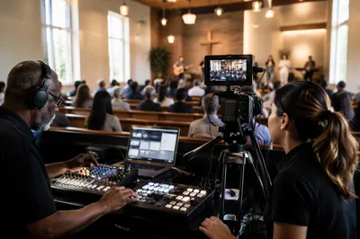 Church Live Streaming Setup in Sanctuary