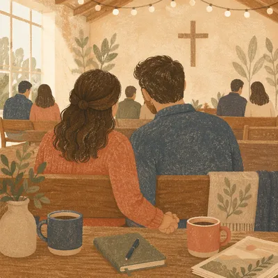 Couple at Church Marriage Retreat