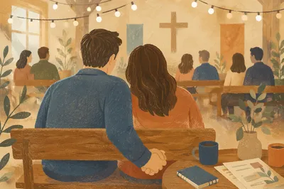 Couple at Church Marriage Retreat