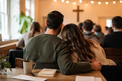 Couple at Church Marriage Retreat