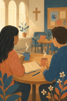Church Mentoring Conversation Over Coffee