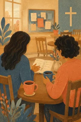 Church Mentoring Conversation Over Coffee