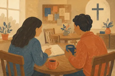 Church Mentoring Conversation Over Coffee