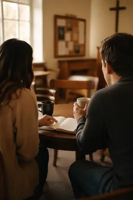 Church Mentoring Conversation Over Coffee