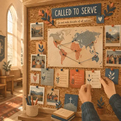 Church Mission Board Prayer Update Display
