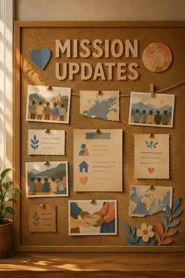 Church Mission Update Bulletin Board Display