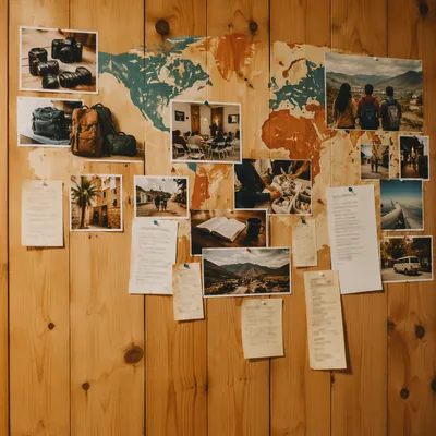 Church Mission Update Board on Wood Panel