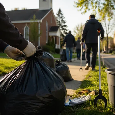 Church Neighborhood Cleanup on Saturday Morning
