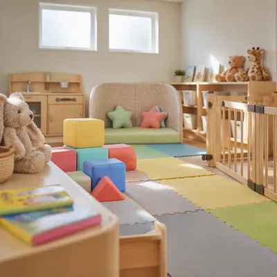 Welcoming Church Nursery with Colorful Toys