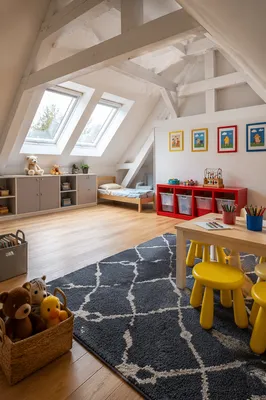 Bright Church Nursery with Colorful Toys