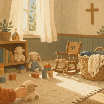 Soft Morning Light in Church Nursery