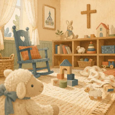 Quiet Church Nursery in Soft Morning Light